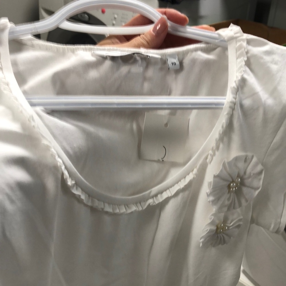 New Look White Uk Top- one of a kind
